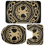 Viking Tree Of Life Print 3 Piece Bath Mat Set