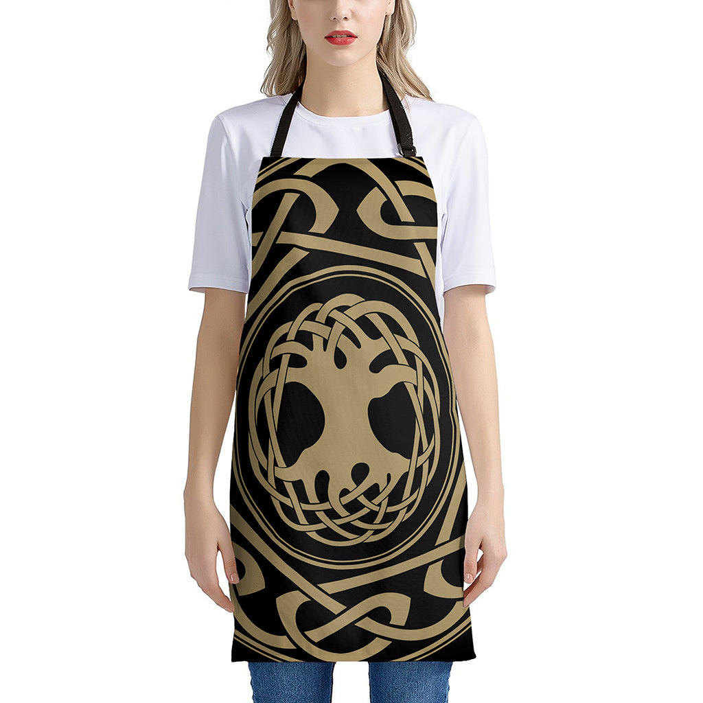 Viking Tree Of Life Print Apron