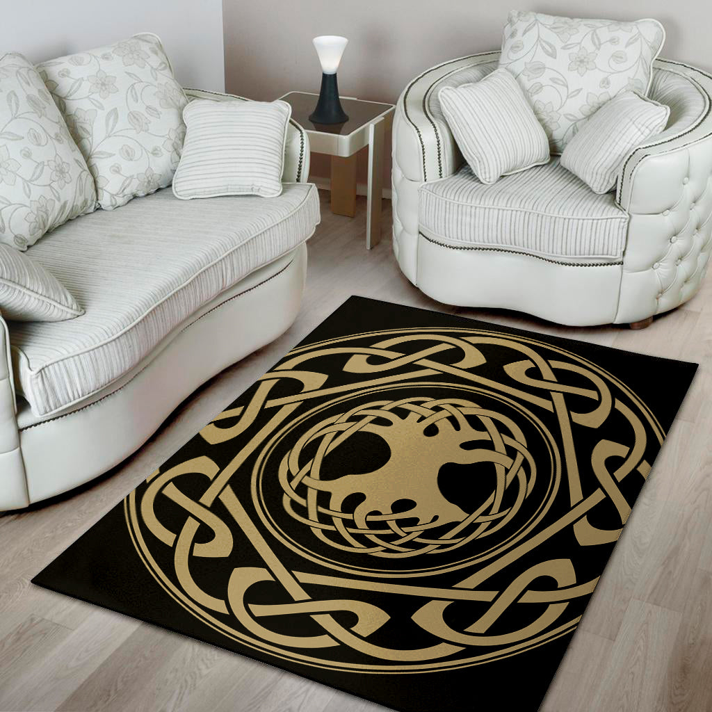 Viking Tree Of Life Print Area Rug