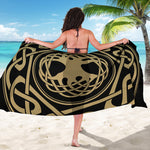 Viking Tree Of Life Print Beach Sarong Wrap