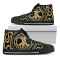 Viking Tree Of Life Print Black High Top Sneakers