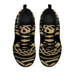 Viking Tree Of Life Print Black Sneakers