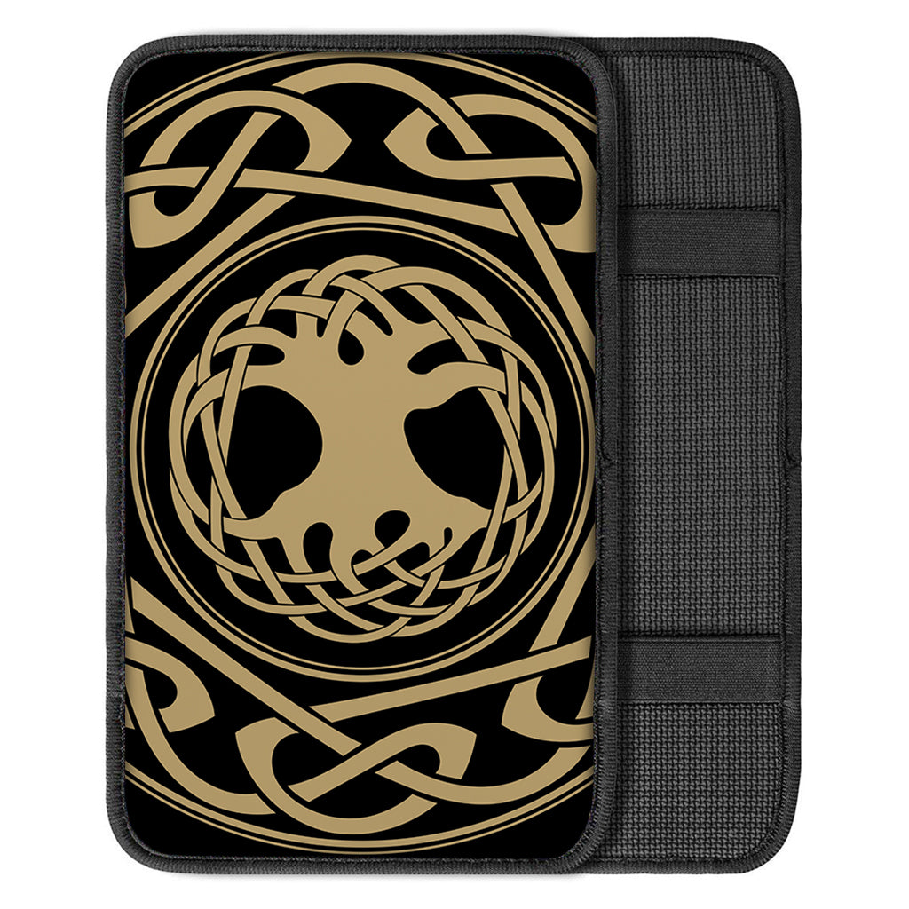 Viking Tree Of Life Print Car Center Console Cover
