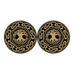 Viking Tree Of Life Print Car Coasters