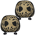 Viking Tree Of Life Print Car Headrest Covers