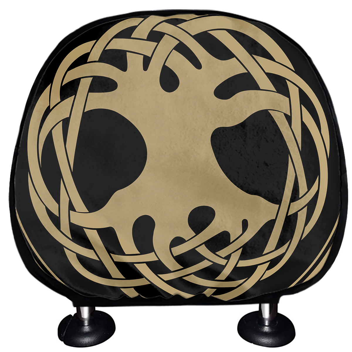Viking Tree Of Life Print Car Headrest Covers