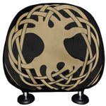 Viking Tree Of Life Print Car Headrest Covers