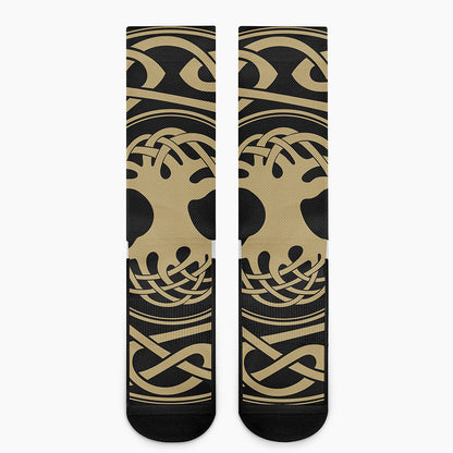 Viking Tree Of Life Print Crew Socks