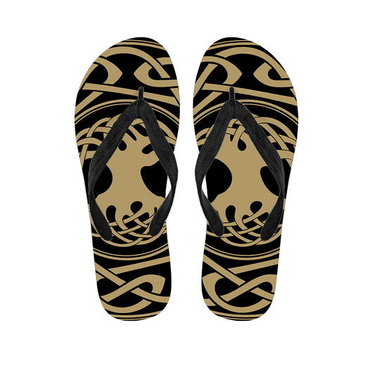 Viking Tree Of Life Print Flip Flops