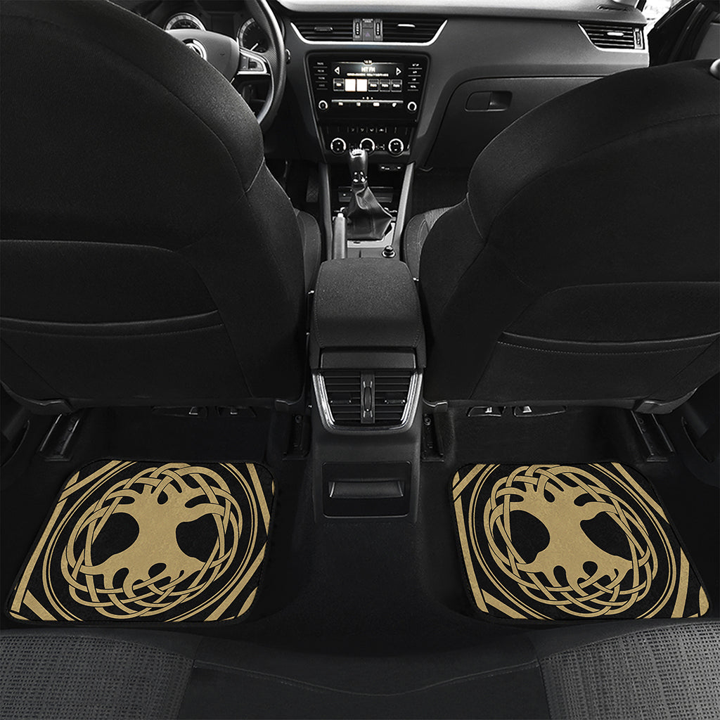 Viking Tree Of Life Print Front and Back Car Floor Mats