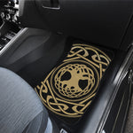 Viking Tree Of Life Print Front and Back Car Floor Mats