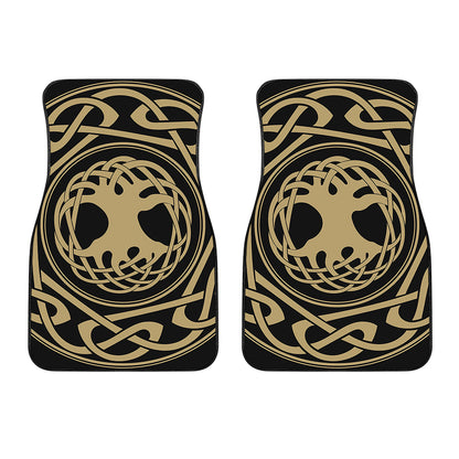 Viking Tree Of Life Print Front Car Floor Mats