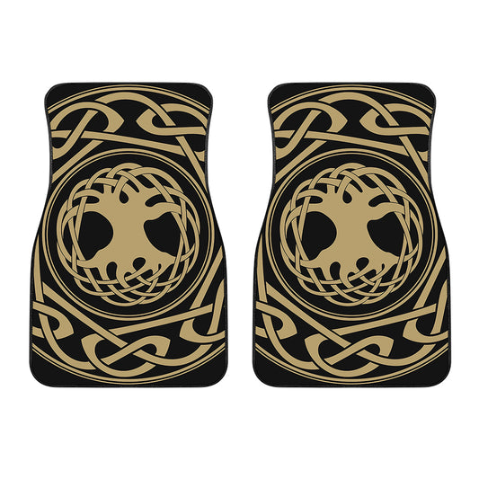 Viking Tree Of Life Print Front Car Floor Mats