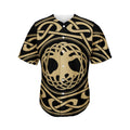 Viking Tree Of Life Print Men's Baseball Jersey