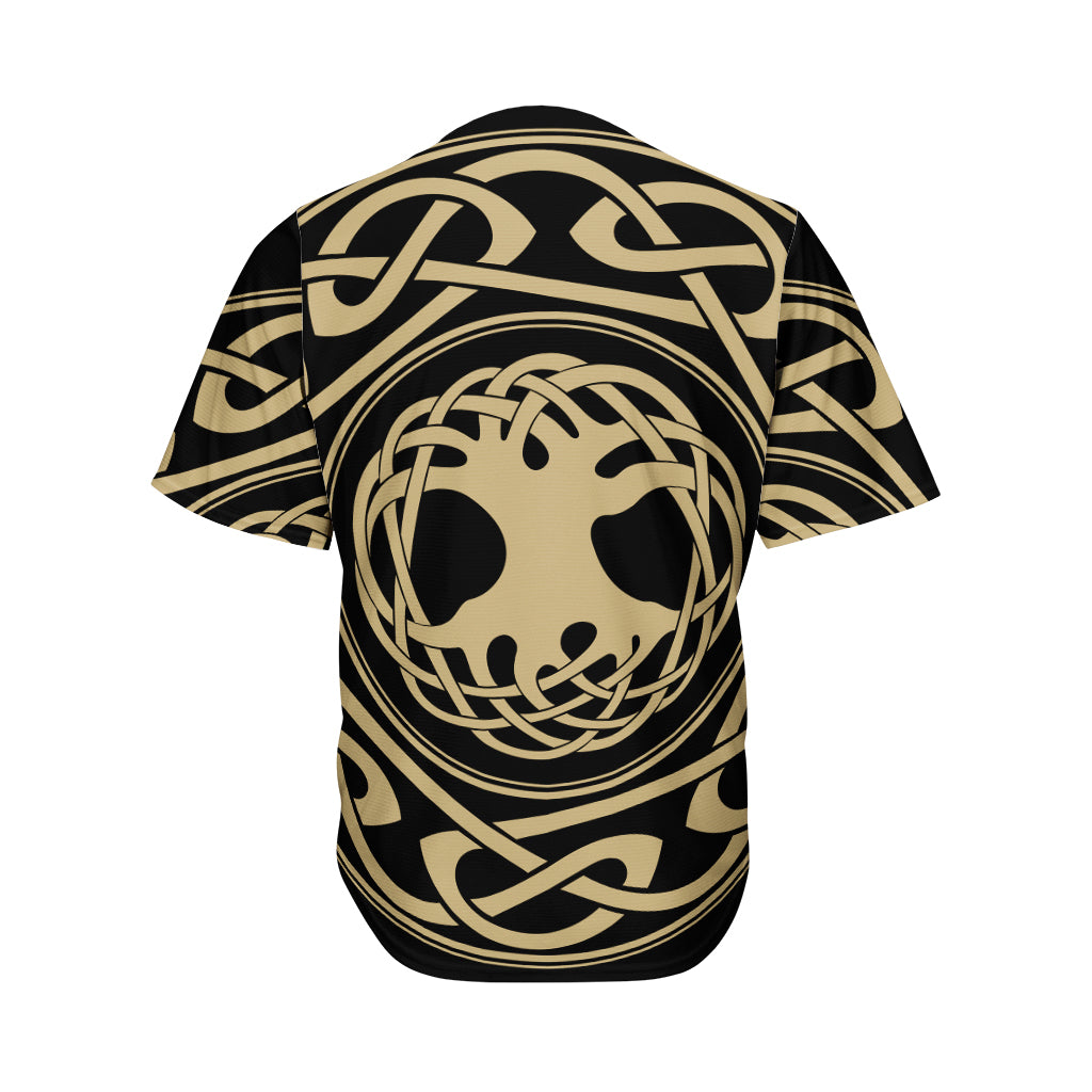 Viking Tree Of Life Print Men's Baseball Jersey
