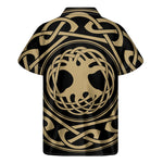 Viking Tree Of Life Print Men's Short Sleeve Shirt