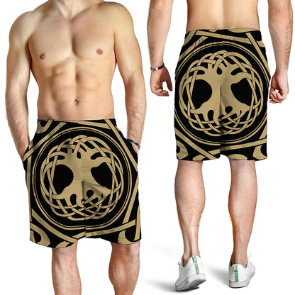 Viking Tree Of Life Print Men's Shorts