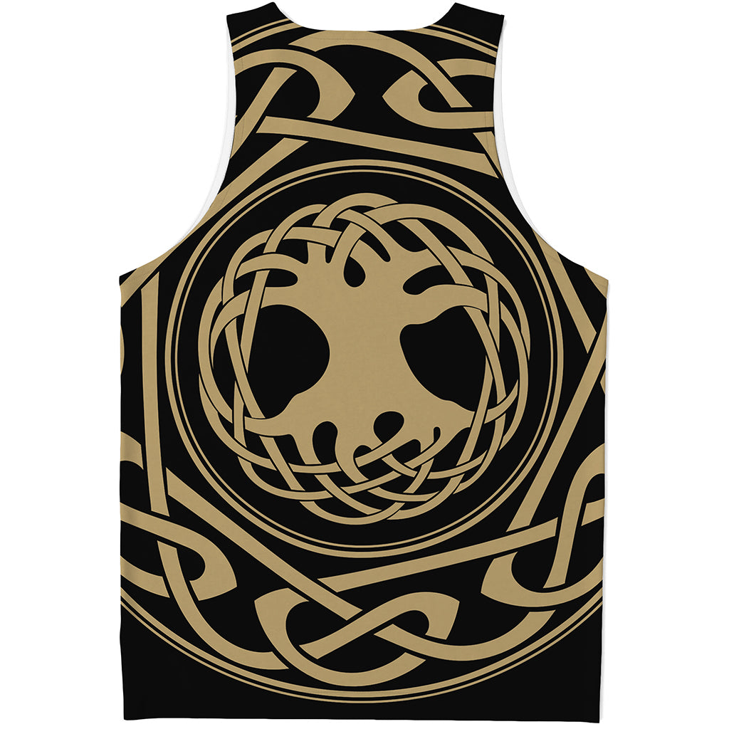 Viking Tree Of Life Print Men's Tank Top