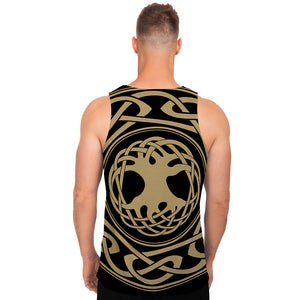 Viking Tree Of Life Print Men's Tank Top