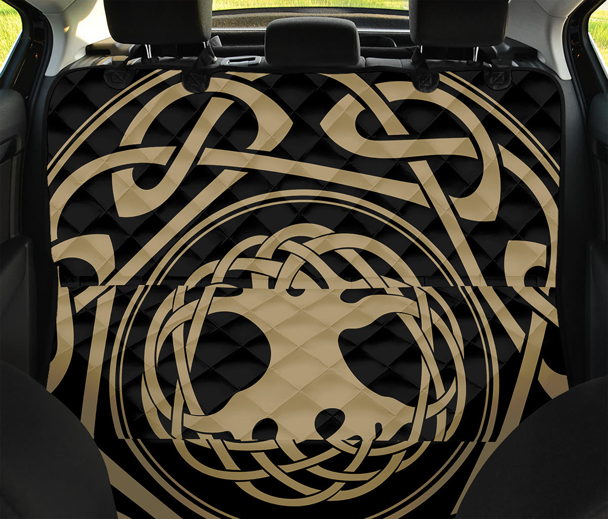 Viking Tree Of Life Print Pet Car Back Seat Cover