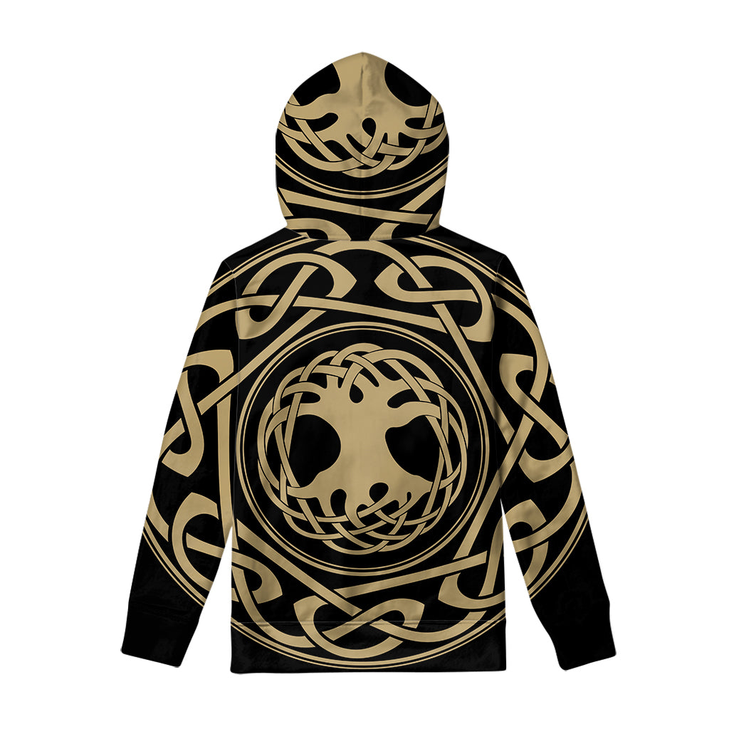 Viking Tree Of Life Print Pullover Hoodie
