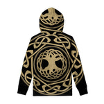 Viking Tree Of Life Print Pullover Hoodie