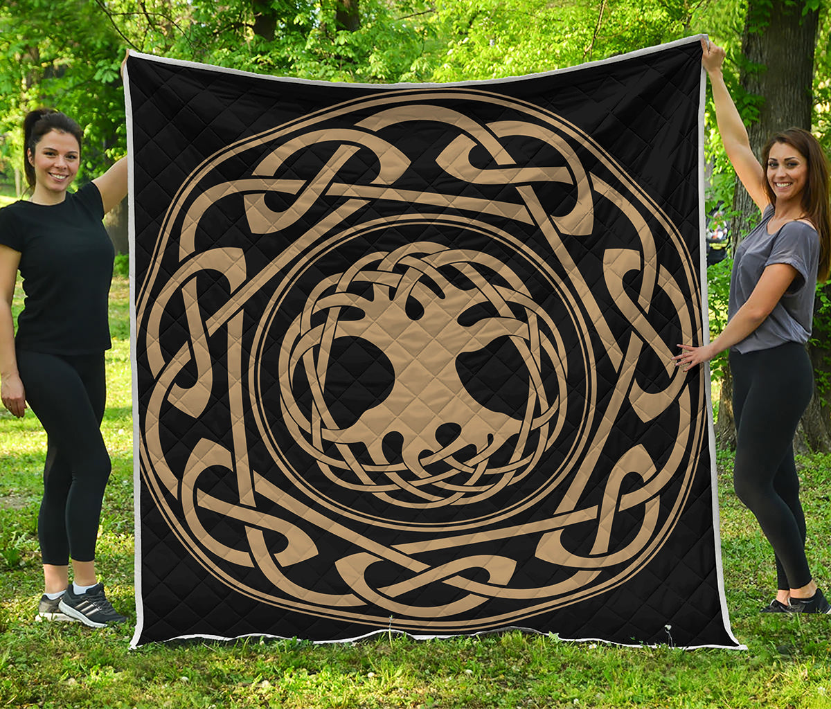 Viking Tree Of Life Print Quilt