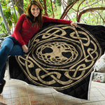 Viking Tree Of Life Print Quilt