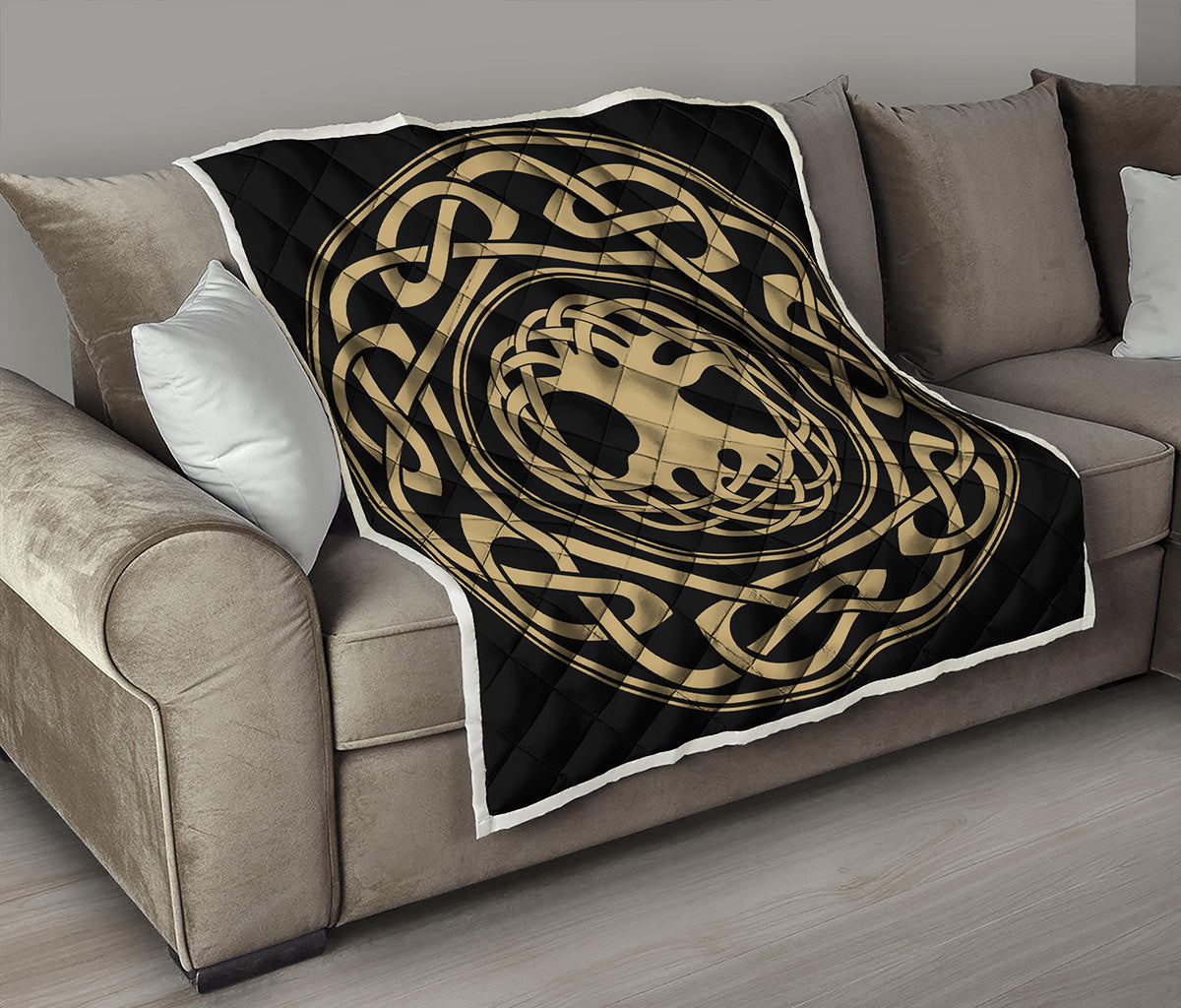 Viking Tree Of Life Print Quilt