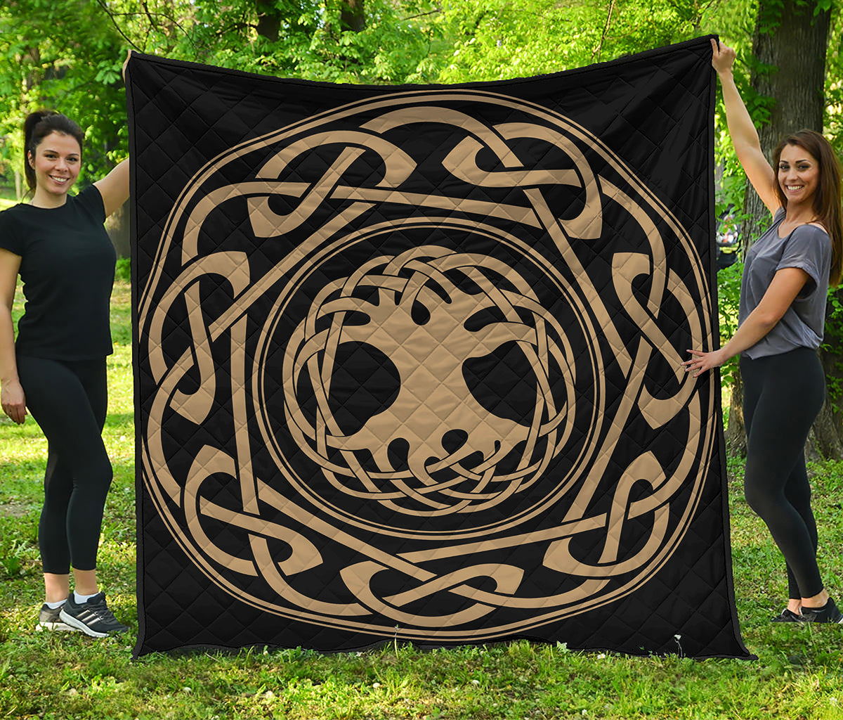 Viking Tree Of Life Print Quilt