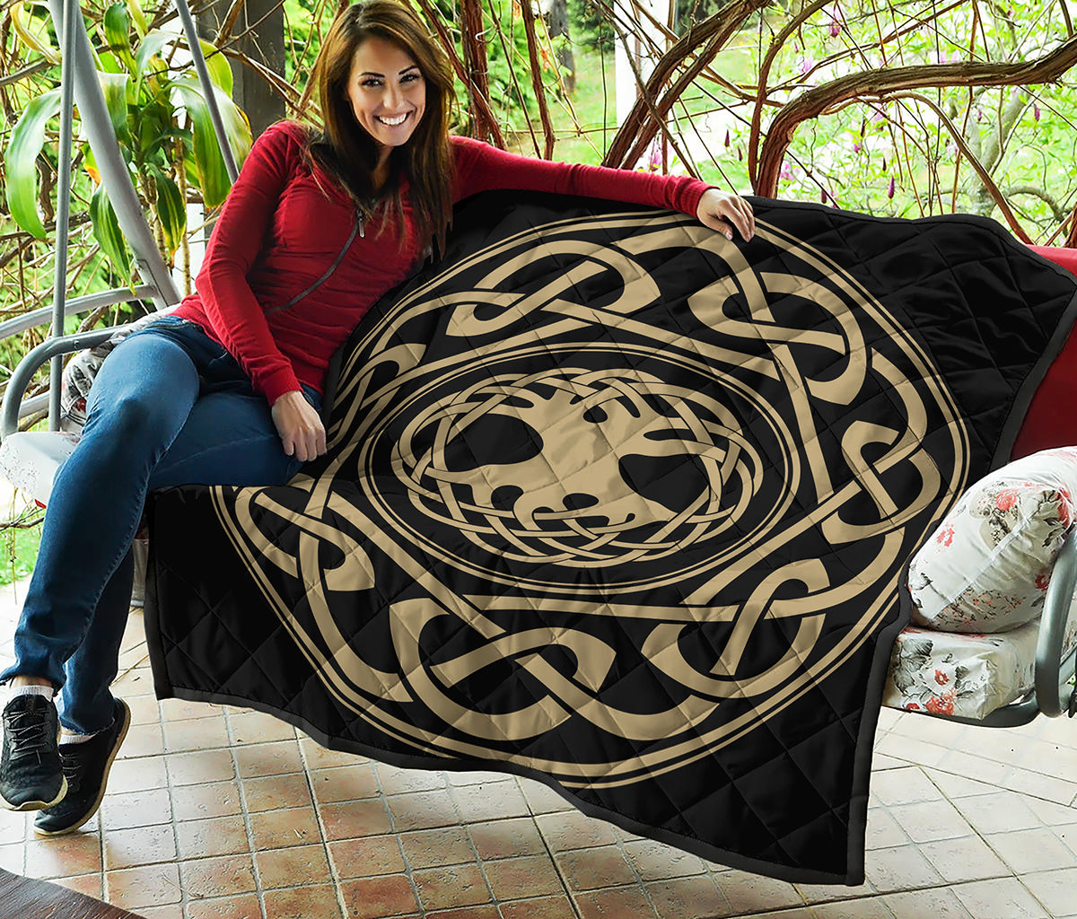 Viking Tree Of Life Print Quilt