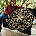 Viking Tree Of Life Print Quilt