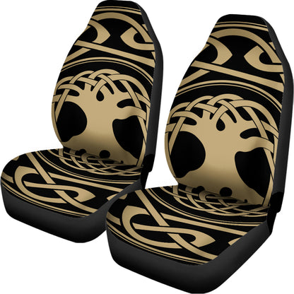 Viking Tree Of Life Print Universal Fit Car Seat Covers