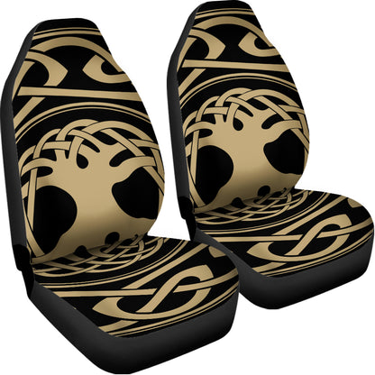 Viking Tree Of Life Print Universal Fit Car Seat Covers