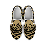 Viking Tree Of Life Print White Slip On Shoes