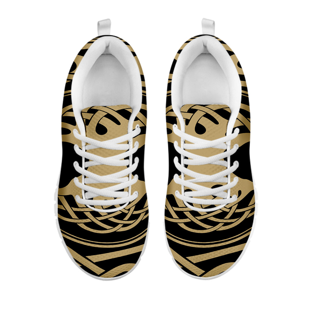 Viking Tree Of Life Print White Sneakers