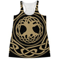Viking Tree Of Life Print Women's Racerback Tank Top