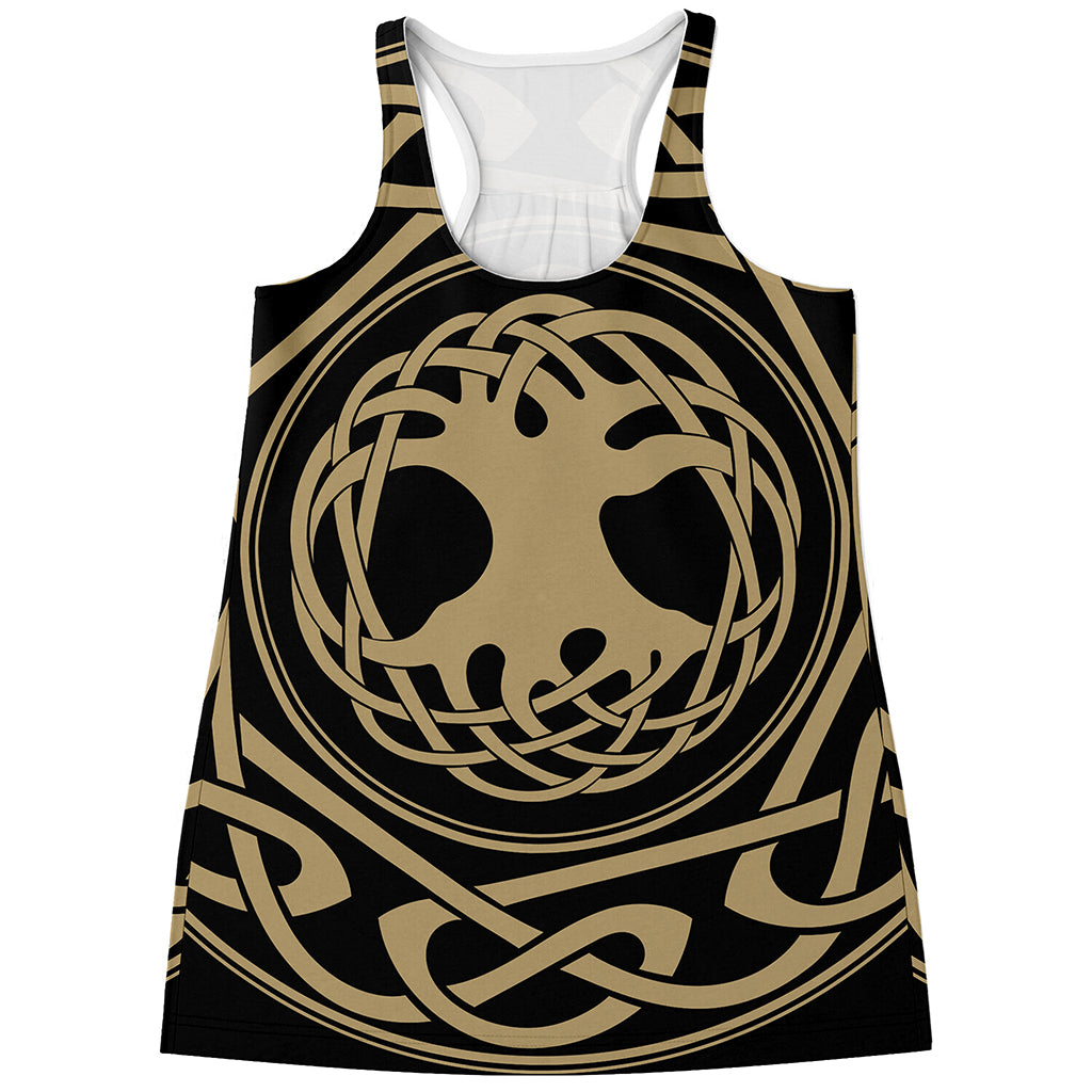 Viking Tree Of Life Print Women's Racerback Tank Top