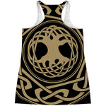 Viking Tree Of Life Print Women's Racerback Tank Top