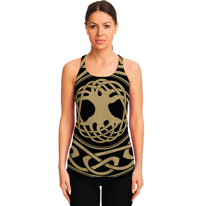 Viking Tree Of Life Print Women's Racerback Tank Top