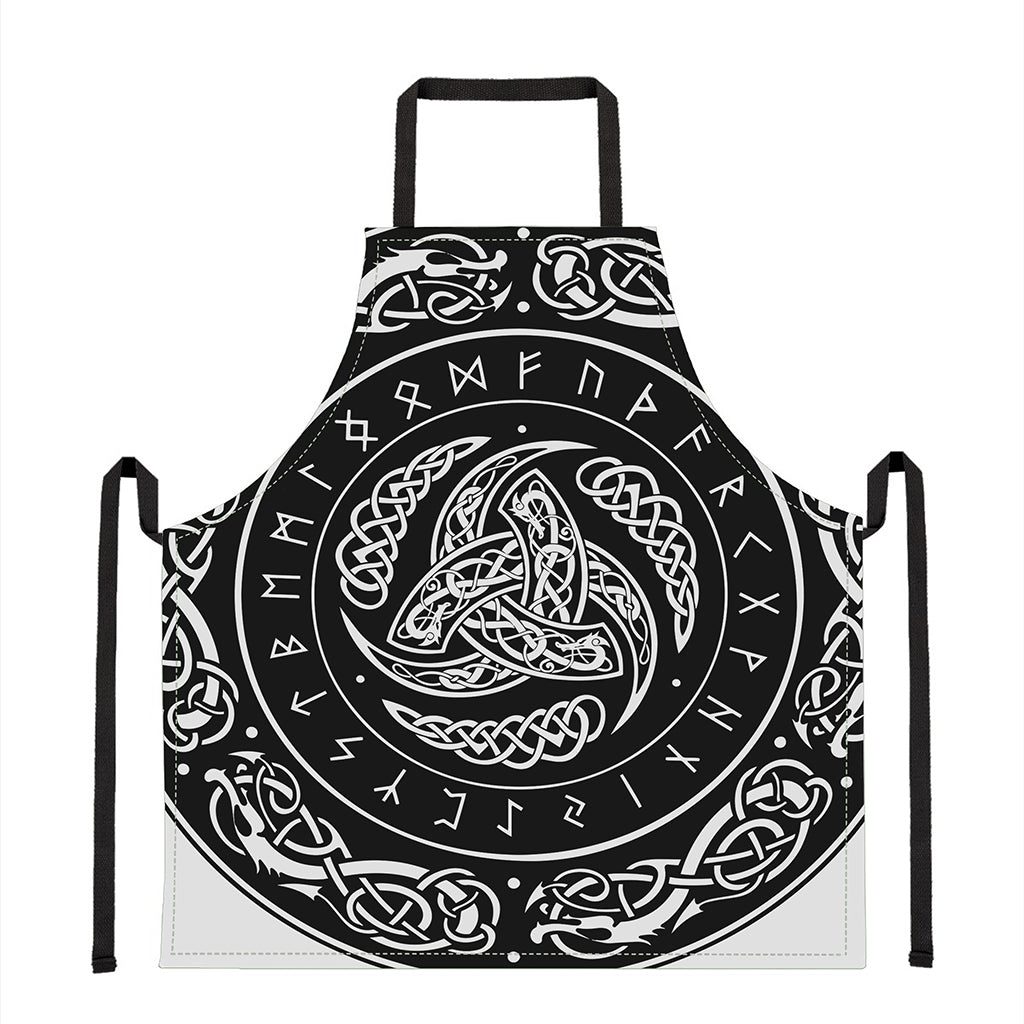 Viking Triple Horn Of Odin Print Apron