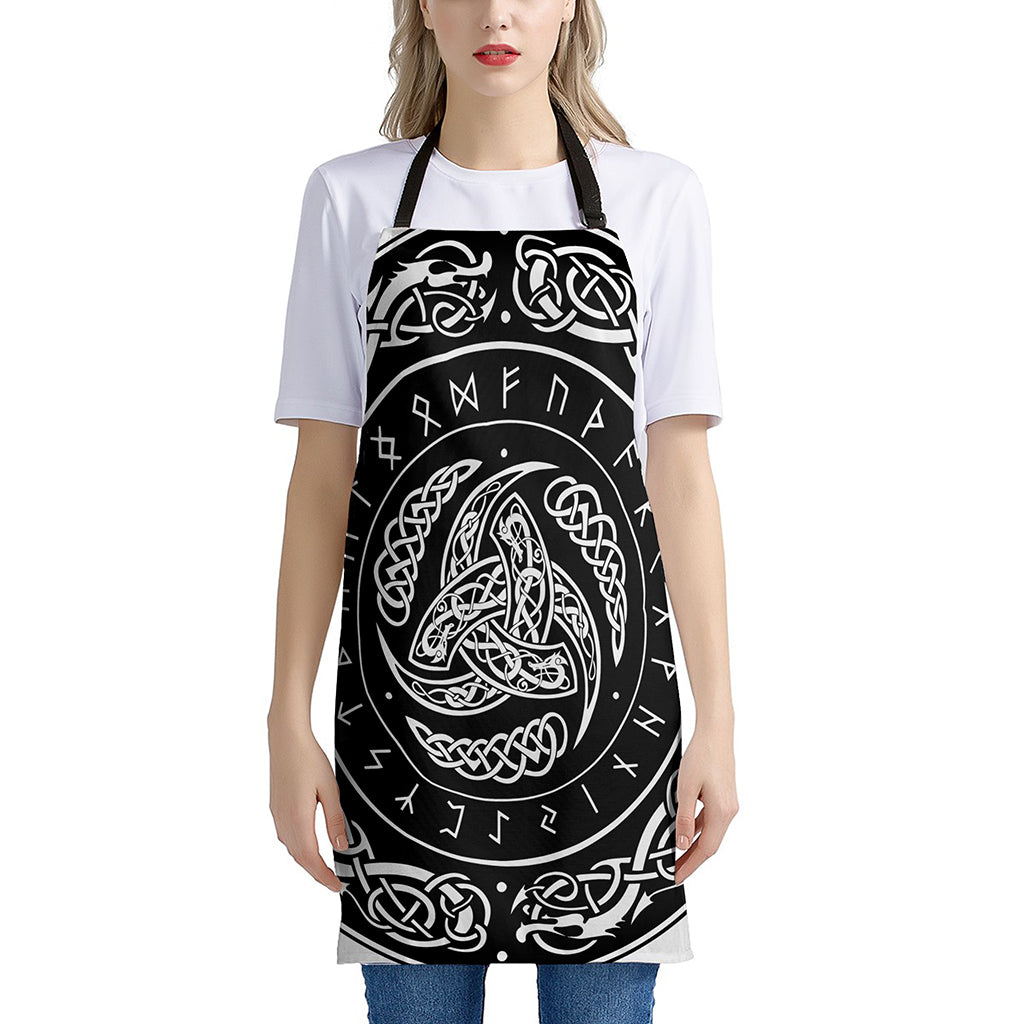 Viking Triple Horn Of Odin Print Apron