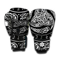 Viking Triple Horn Of Odin Print Boxing Gloves