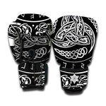 Viking Triple Horn Of Odin Print Boxing Gloves