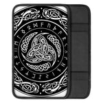 Viking Triple Horn Of Odin Print Car Center Console Cover