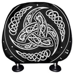 Viking Triple Horn Of Odin Print Car Headrest Covers