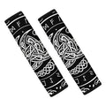 Viking Triple Horn Of Odin Print Car Seat Belt Covers