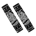 Viking Triple Horn Of Odin Print Car Seat Belt Covers