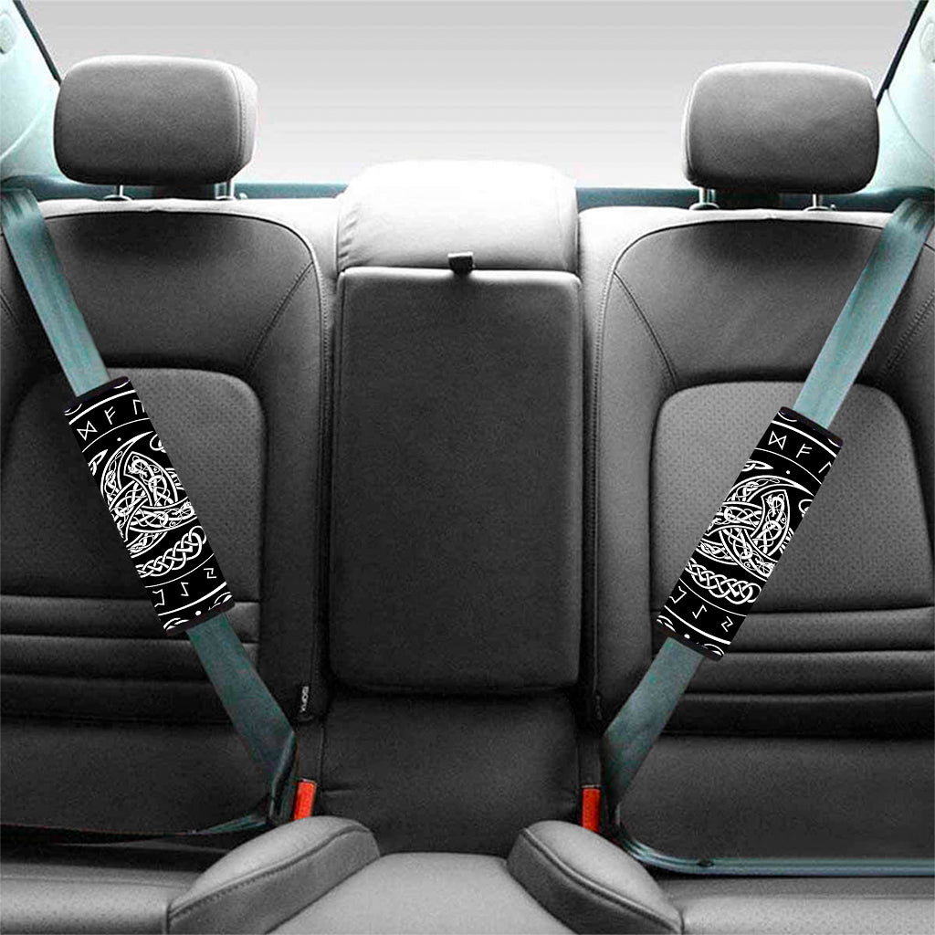 Viking Triple Horn Of Odin Print Car Seat Belt Covers