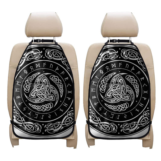 Viking Triple Horn Of Odin Print Car Seat Organizers